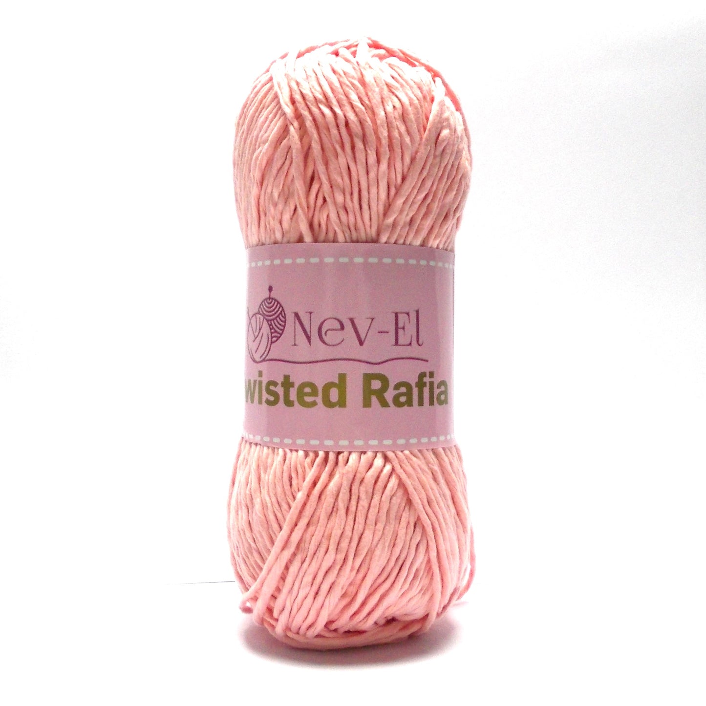 Nevel Twisted Raffia Yarn – Soft Washable Raffia for Crochet Bags, Summer Hats, Basket Weaving, Paper Look Cotton Yarn