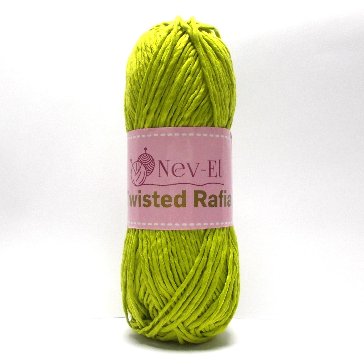 Nevel Twisted Raffia Yarn – Soft Washable Raffia for Crochet Bags, Summer Hats, Basket Weaving, Paper Look Cotton Yarn