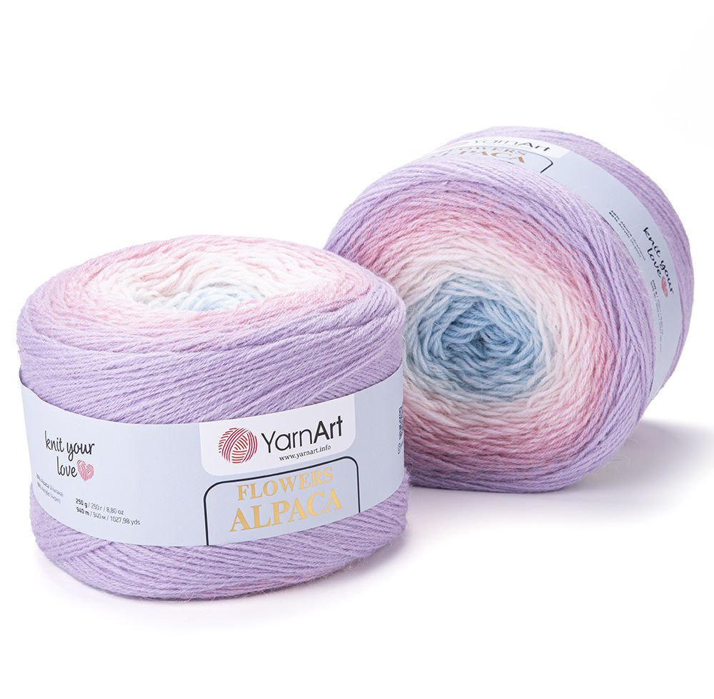 YarnArt Flowers Alpaca – Soft & Warm Alpaca Blend Yarn | 50g, 125m | Perfect for Knitting - Crochet