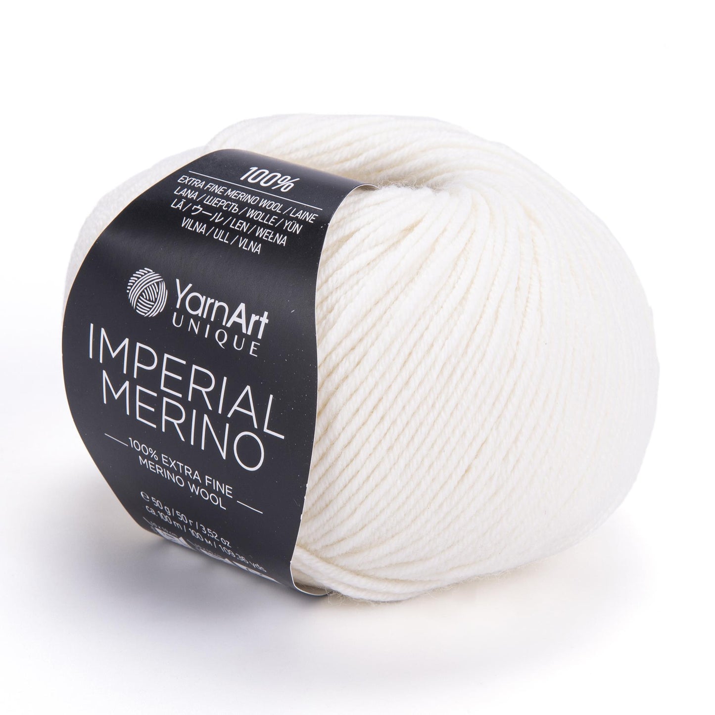 YarnArt Imperial Merino Yarn β 100% Merino Wool, Super Soft & Warm, Baby Friendly, Grey Knitting Yarn for Sweaters - Winter Projects