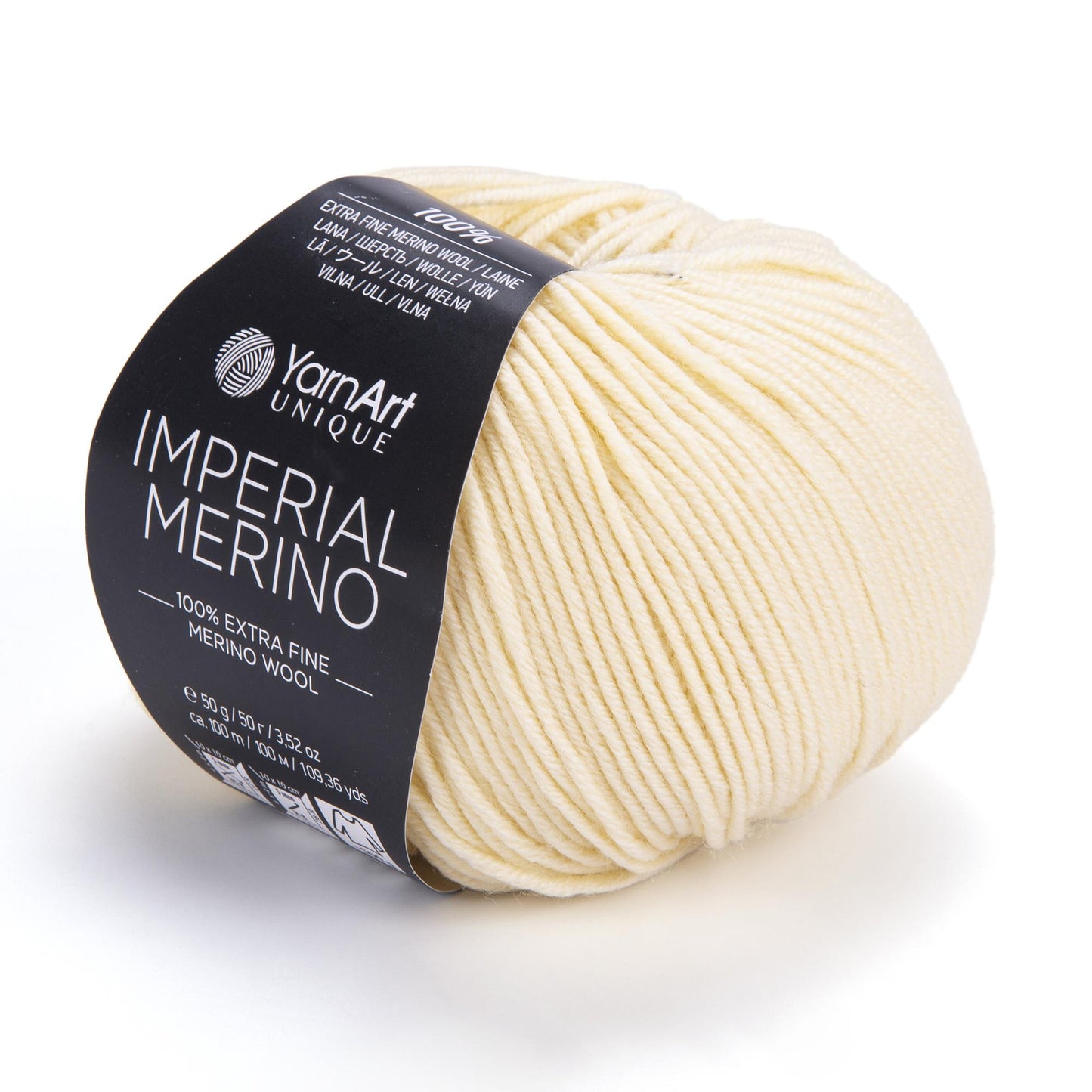 YarnArt Imperial Merino Yarn β 100% Merino Wool, Super Soft & Warm, Baby Friendly, Grey Knitting Yarn for Sweaters - Winter Projects