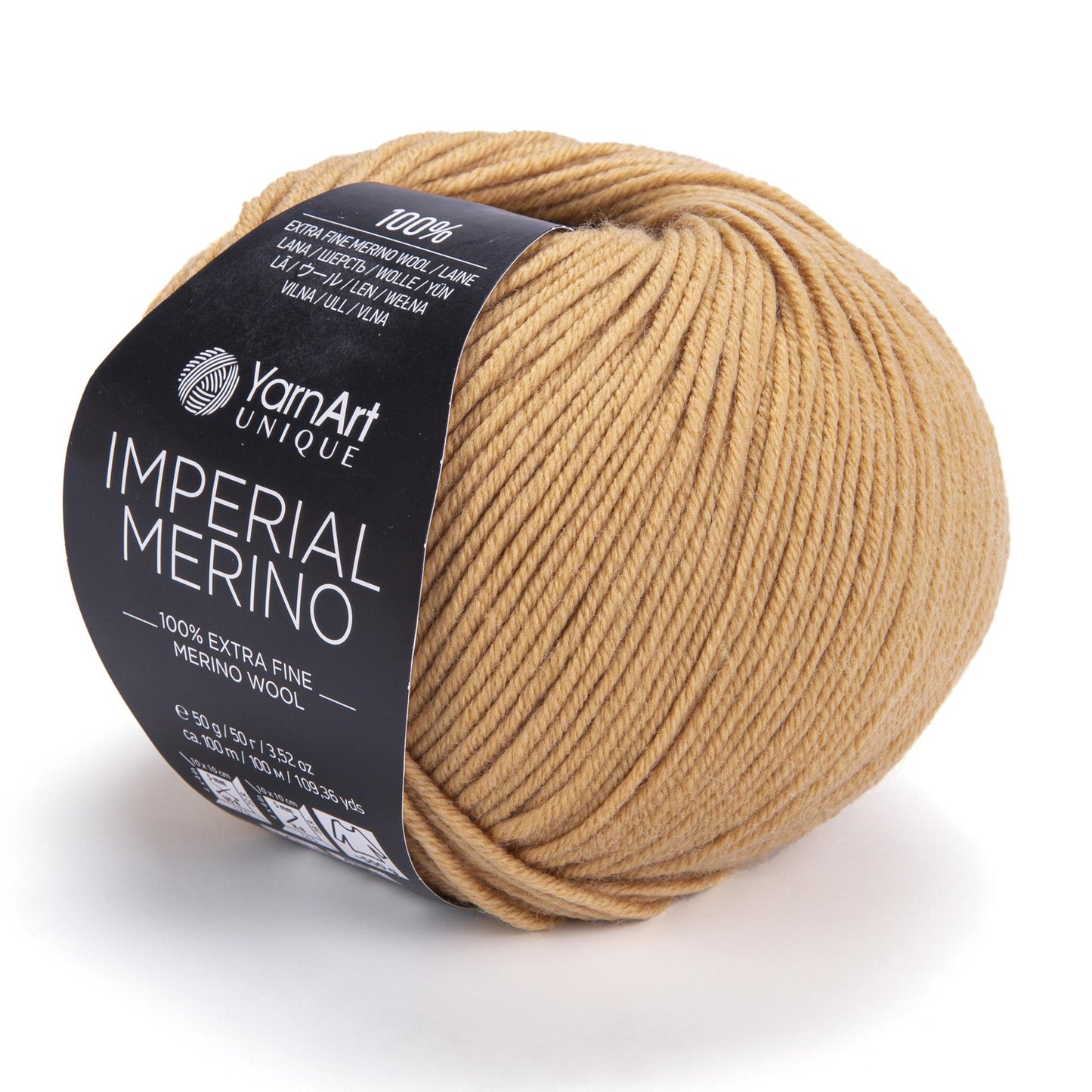 YarnArt Imperial Merino Yarn β 100% Merino Wool, Super Soft & Warm, Baby Friendly, Grey Knitting Yarn for Sweaters - Winter Projects