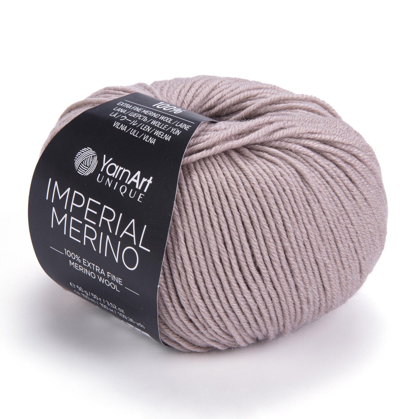 YarnArt Imperial Merino Yarn β 100% Merino Wool, Super Soft & Warm, Baby Friendly, Grey Knitting Yarn for Sweaters - Winter Projects