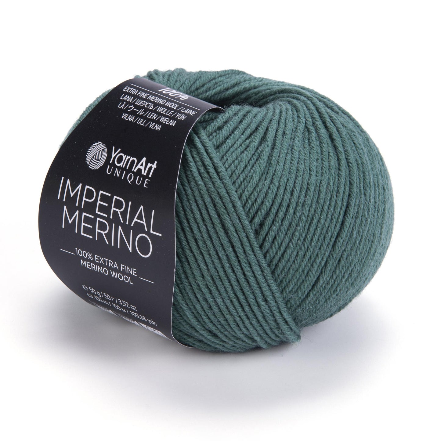 YarnArt Imperial Merino Yarn β 100% Merino Wool, Super Soft & Warm, Baby Friendly, Grey Knitting Yarn for Sweaters - Winter Projects
