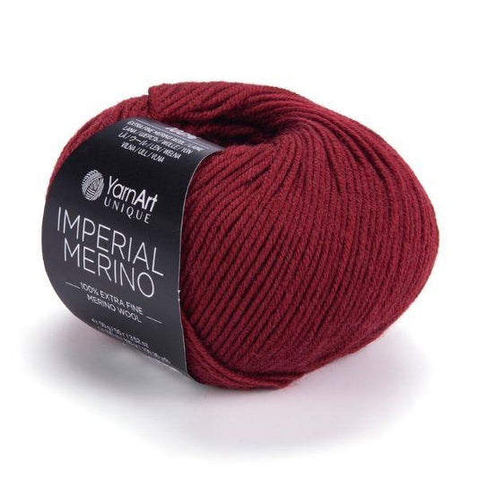 YarnArt Imperial Merino Yarn – 100% Merino Wool, Super Soft & Warm, Baby Friendly, Grey Knitting Yarn for Sweaters - Winter Projects