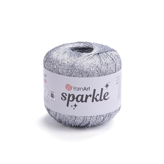 Metallic Super Fine Yarn 25g 160m – Sparkly Polyester and Polyamide Yarn for Knitting and Crochet