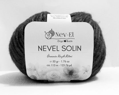 Nevel Solin Yarn – Soft Cotton Silk Merino Blend for Cardigans Tops and Spring Knitting