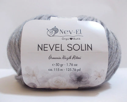 Nevel Solin Yarn – Soft Cotton Silk Merino Blend for Cardigans Tops and Spring Knitting