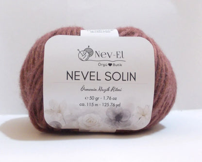 Nevel Solin Yarn – Soft Cotton Silk Merino Blend for Cardigans Tops and Spring Knitting