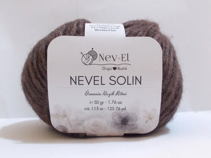Nevel Solin Yarn – Soft Cotton Silk Merino Blend for Cardigans Tops and Spring Knitting