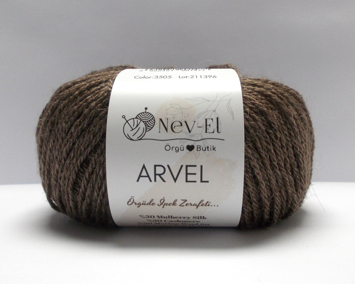 Nevel Arvel Yarn – Luxury Winter Yarn – Mulberry Silk, Cashmere, Merino & Mohair – Soft, Silky - Fun to Knit – 13 Colors