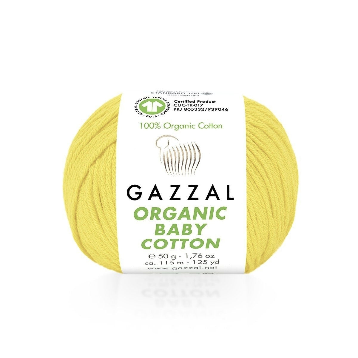 Gazzal Organic Baby Cotton – Ultra Soft 100% Organic Cotton Yarn for Baby Clothes & Delicate Projects