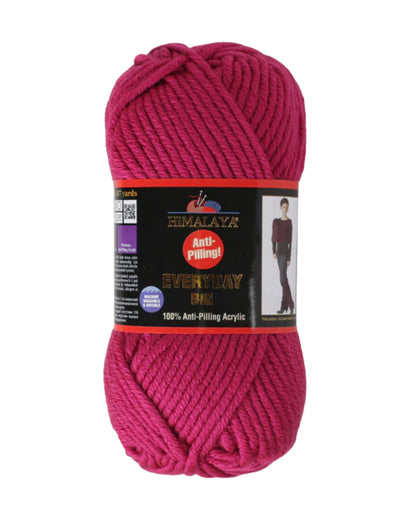 Himalaya Everyday Big Neon Yarn – Super Bulky 100 g / 80 m Anti‑Pilling Acrylic – Bright Neon Pink Chunky Yarn for Knitting & Crochet