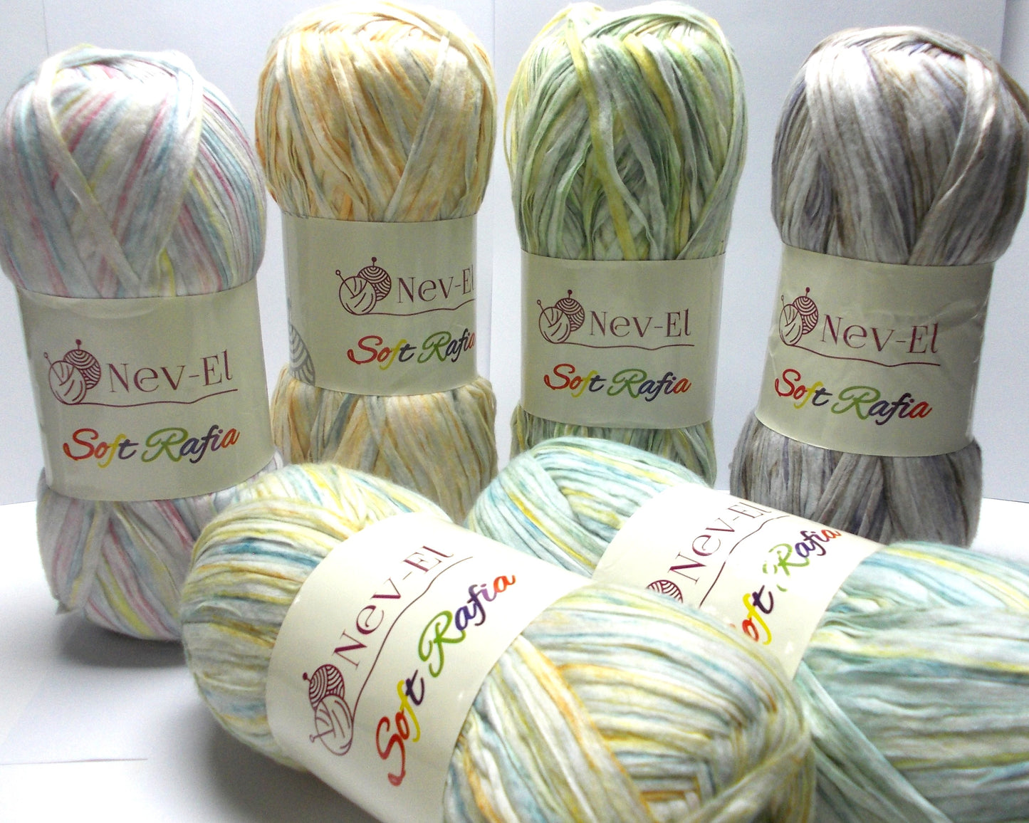 Nevel Soft Raffia Yarn – Washable Paper Look Yarn for Crochet Bags, Hats, Accessories – Lightweight Fiber for Summer Projects