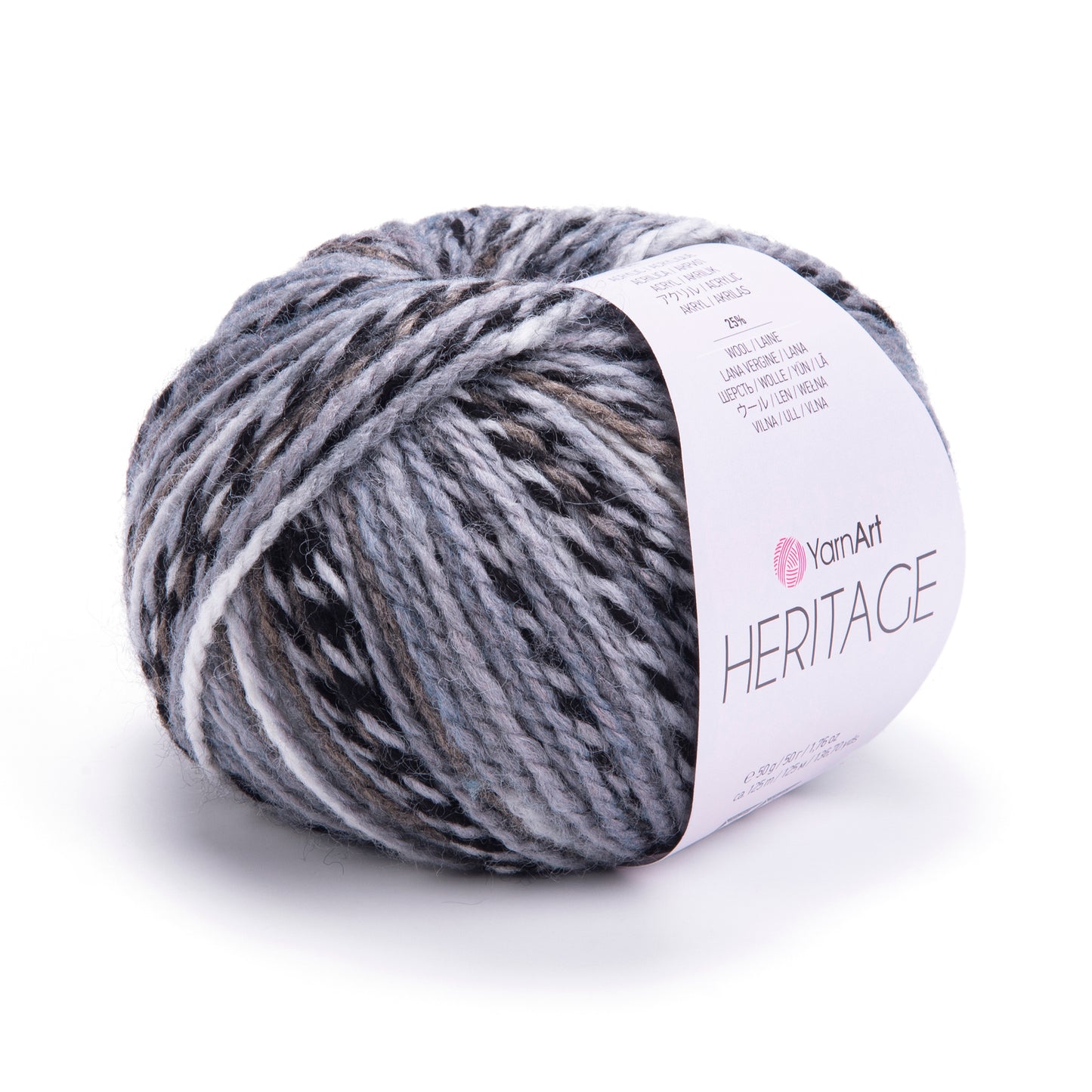 YarnArt Heritage Yarn – Soft Acrylic Wool Blend, Worsted Weight, 100g Skein, Cozy Knitting Yarn for Sweaters, Scarves & Crochet Projects