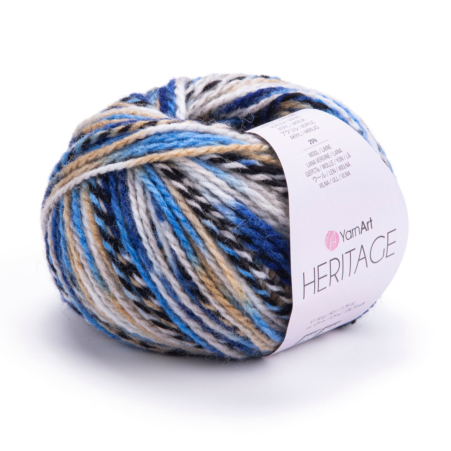 YarnArt Heritage Yarn – Soft Acrylic Wool Blend, Worsted Weight, 100g Skein, Cozy Knitting Yarn for Sweaters, Scarves & Crochet Projects
