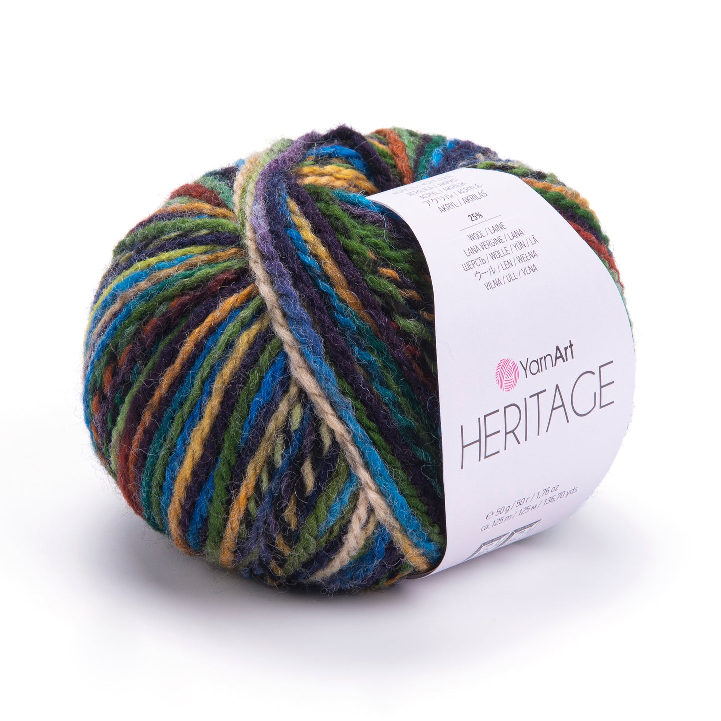 YarnArt Heritage Yarn – Soft Acrylic Wool Blend, Worsted Weight, 100g Skein, Cozy Knitting Yarn for Sweaters, Scarves & Crochet Projects