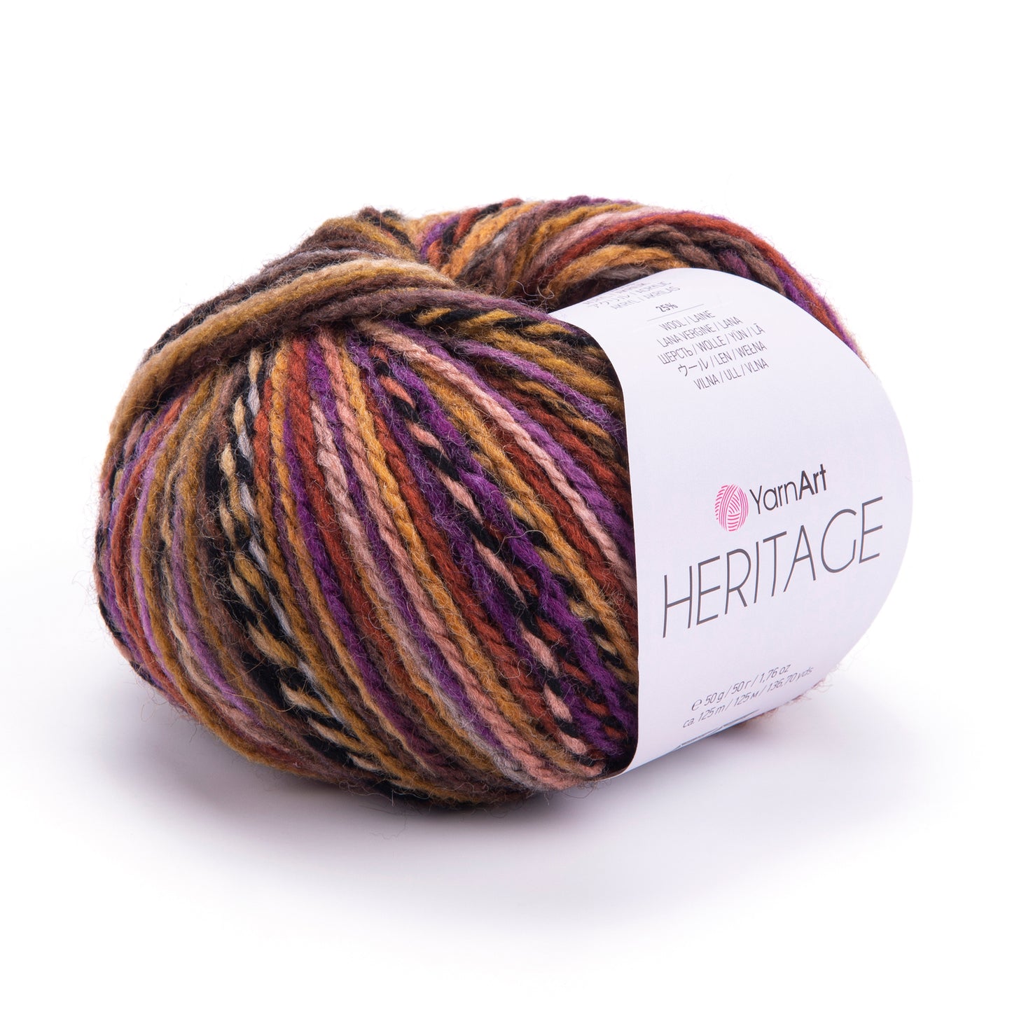 YarnArt Heritage Yarn – Soft Acrylic Wool Blend, Worsted Weight, 100g Skein, Cozy Knitting Yarn for Sweaters, Scarves & Crochet Projects