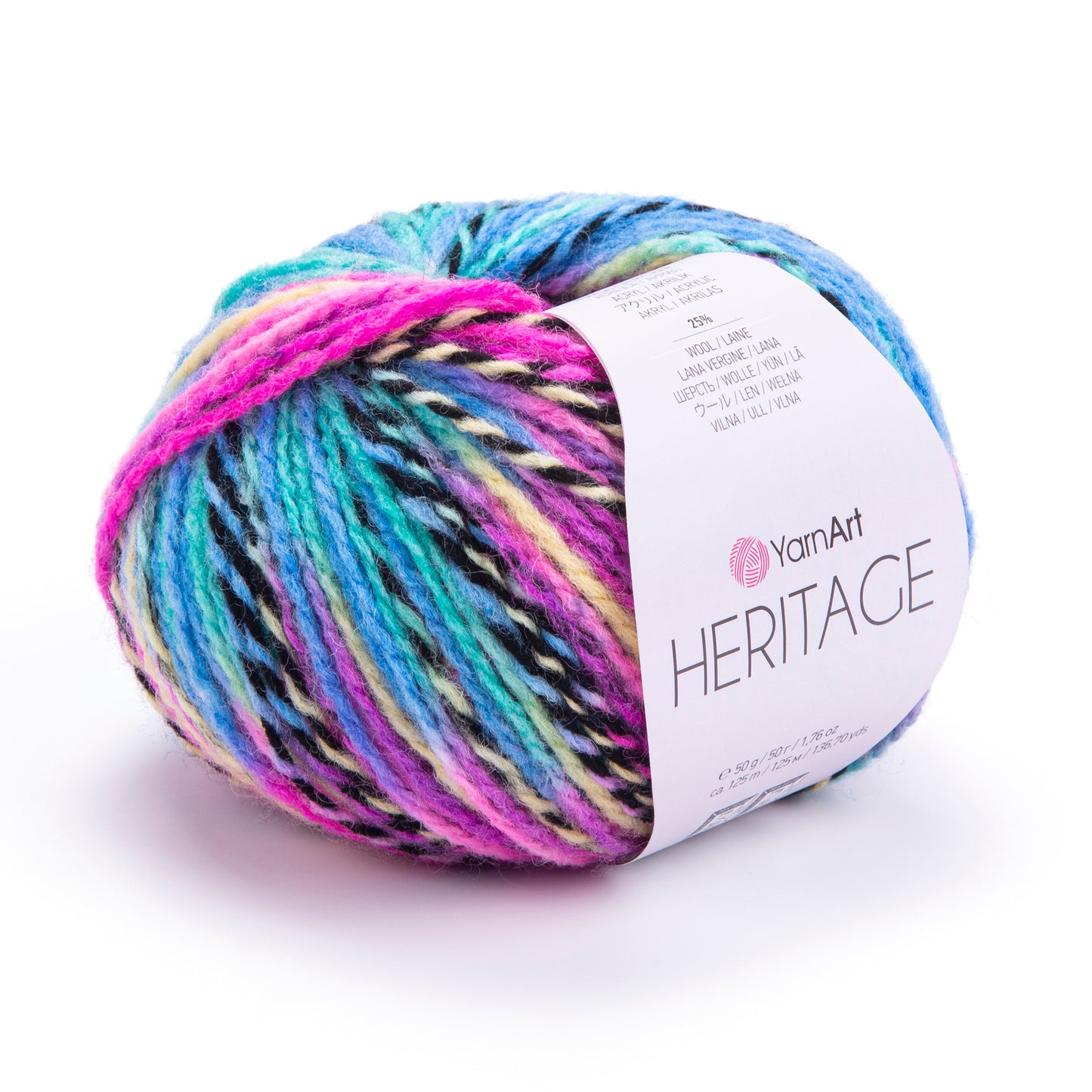 YarnArt Heritage Yarn – Soft Acrylic Wool Blend, Worsted Weight, 100g Skein, Cozy Knitting Yarn for Sweaters, Scarves & Crochet Projects