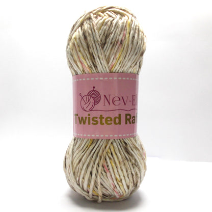 Nevel Variegated Soft Raffia Yarn – Multicolor Paper Look Yarn for Crochet Bags, Hats, DIY Accessories – Lightweight and Washable