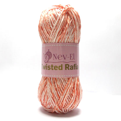 Nevel Variegated Soft Raffia Yarn – Multicolor Paper Look Yarn for Crochet Bags, Hats, DIY Accessories – Lightweight and Washable