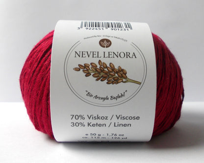 Nevel Lenora – Soft & Breathable Linen-Viscose Blend Yarn for Summer Knits