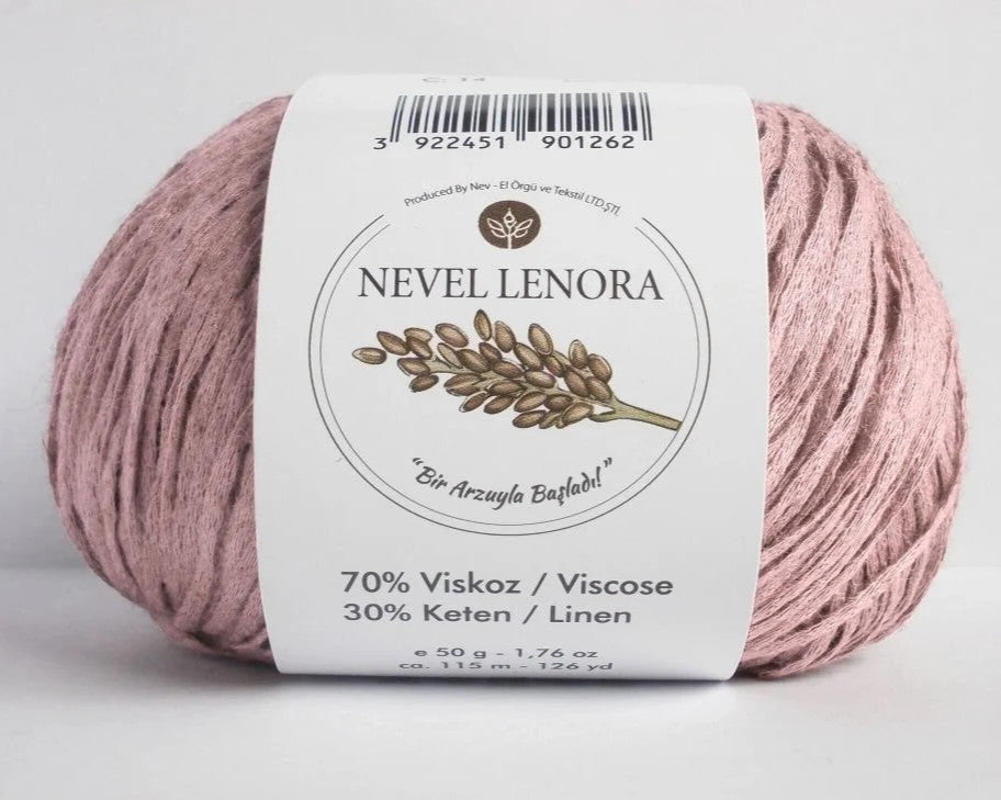 Nevel Lenora – Soft & Breathable Linen-Viscose Blend Yarn for Summer Knits