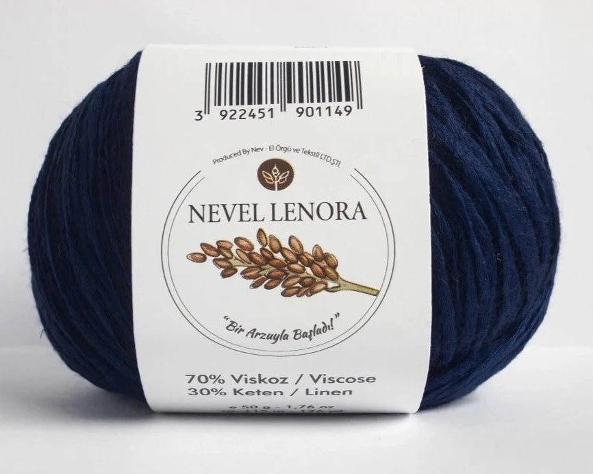 Nevel Lenora – Soft & Breathable Linen-Viscose Blend Yarn for Summer Knits