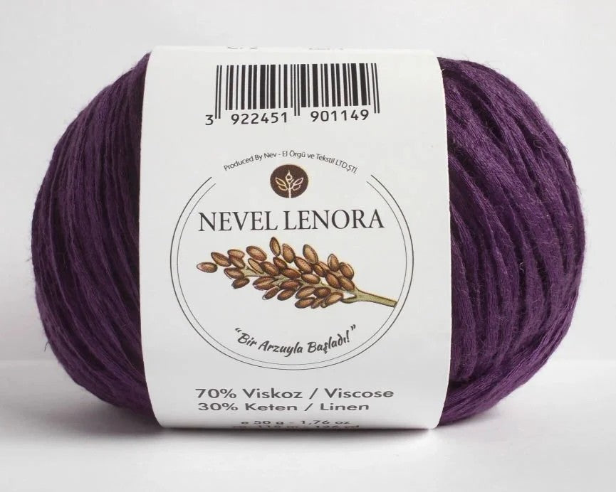 Nevel Lenora – Soft & Breathable Linen-Viscose Blend Yarn for Summer Knits