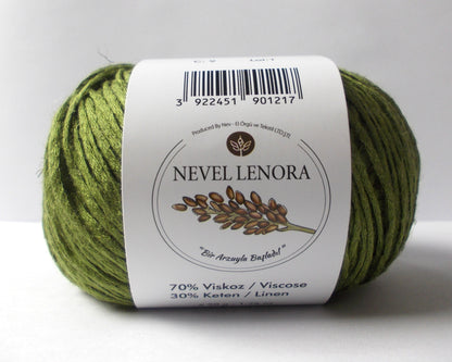 Nevel Lenora – Soft & Breathable Linen-Viscose Blend Yarn for Summer Knits