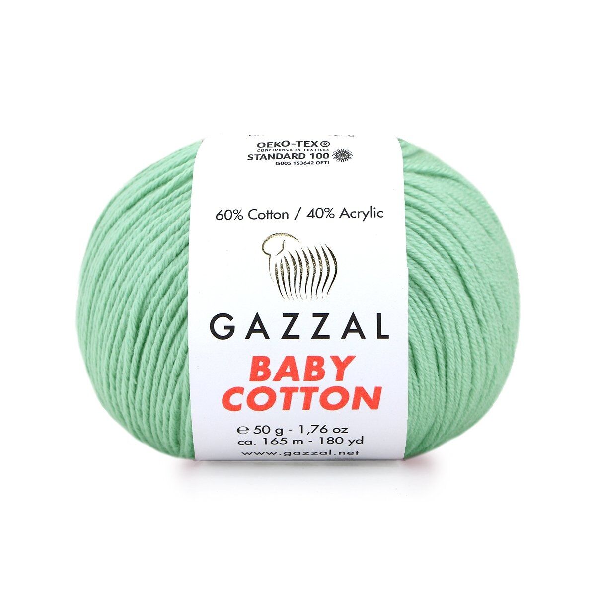 Gazzal Baby Cotton – Lightweight Soft Yarn for Babies & Kids | 50g, 165m
