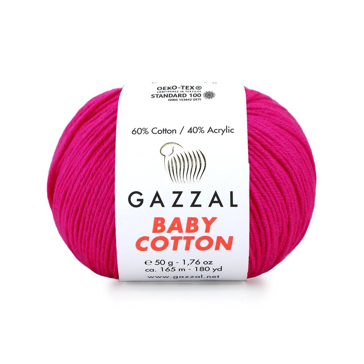 Gazzal Baby Cotton – Lightweight Soft Yarn for Babies & Kids | 50g, 165m