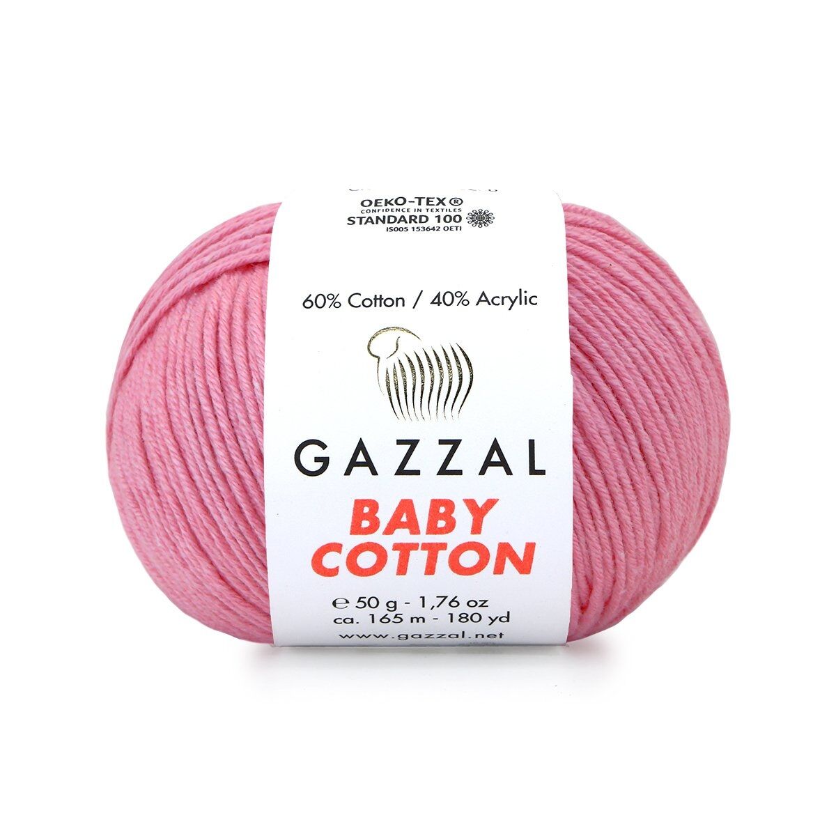 Gazzal Baby Cotton – Lightweight Soft Yarn for Babies & Kids | 50g, 165m