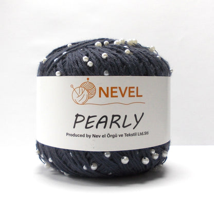 Nevel Pearly – Elegant Beaded Cotton Yarn | Soft & Shiny for Knitting - Crochet