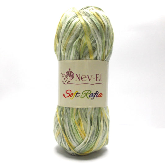 Nevel Soft Raffia Yarn – Washable Paper Look Yarn for Crochet Bags, Hats, Accessories – Lightweight Fiber for Summer Projects