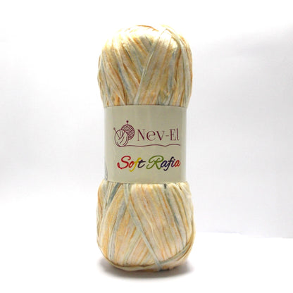 Nevel Soft Raffia Yarn – Washable Paper Look Yarn for Crochet Bags, Hats, Accessories – Lightweight Fiber for Summer Projects