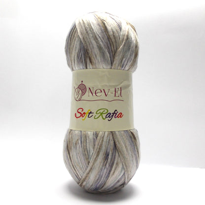 Nevel Soft Raffia Yarn – Washable Paper Look Yarn for Crochet Bags, Hats, Accessories – Lightweight Fiber for Summer Projects