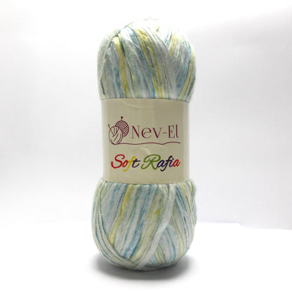 Nevel Soft Raffia Yarn – Washable Paper Look Yarn for Crochet Bags, Hats, Accessories – Lightweight Fiber for Summer Projects