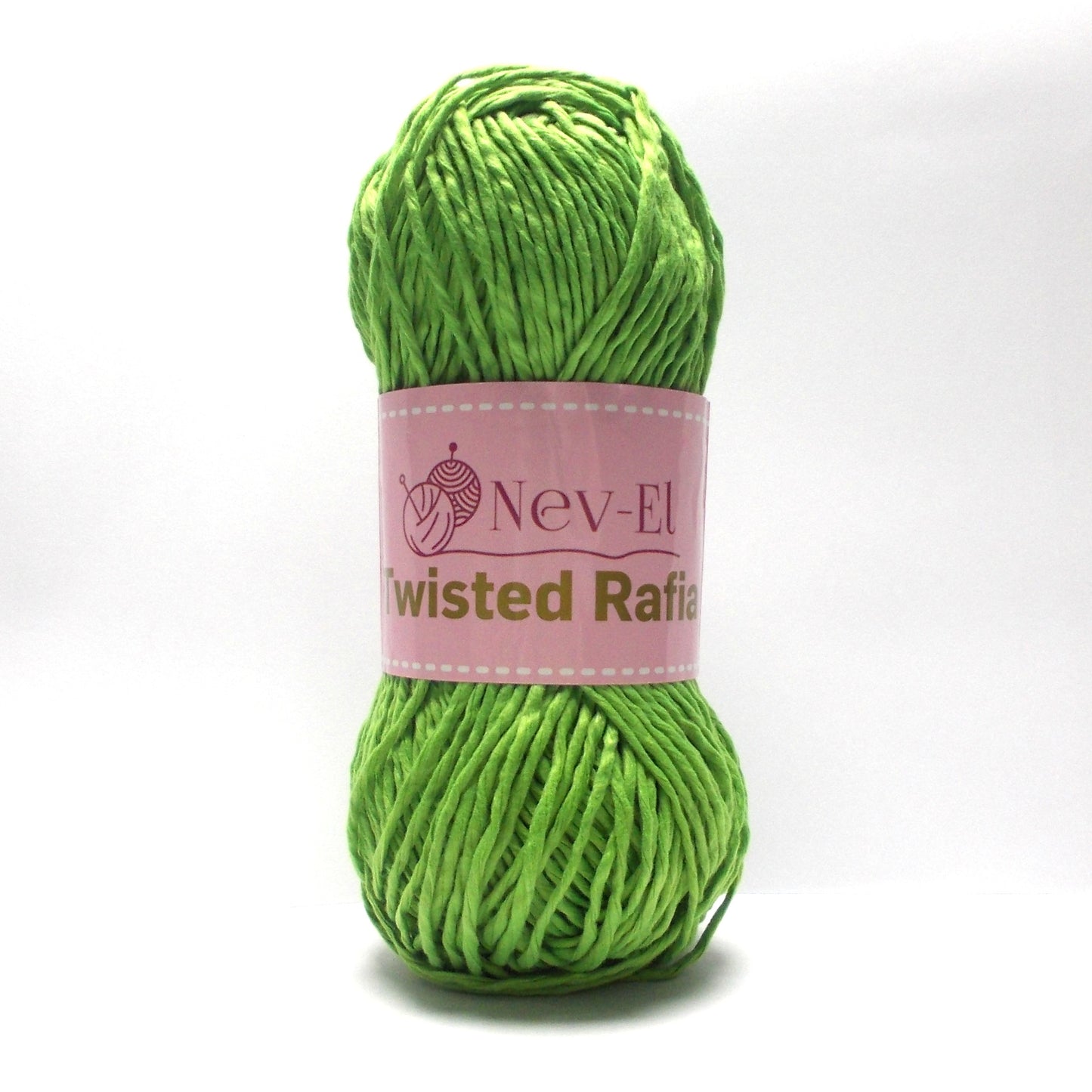 Nevel Twisted Raffia Yarn – Soft Washable Raffia for Crochet Bags, Summer Hats, Basket Weaving, Paper Look Cotton Yarn
