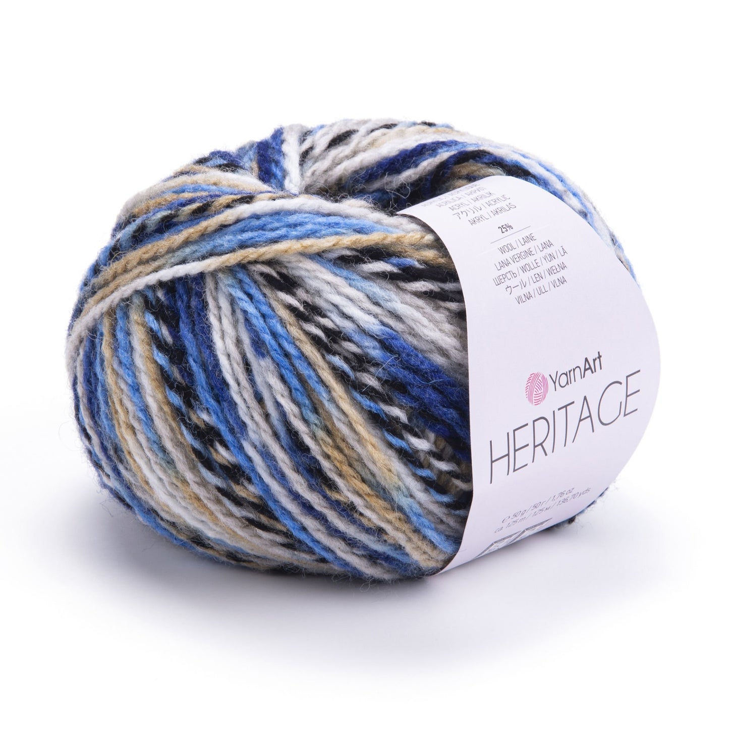 YarnArt Heritage Yarn – Soft Acrylic Wool Blend, Worsted Weight, 100g Skein, Cozy Knitting Yarn for Sweaters, Scarves & Crochet Projects