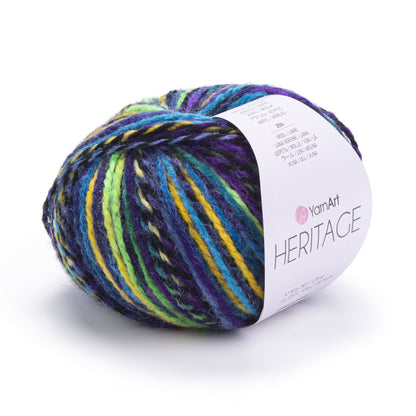 YarnArt Heritage Yarn – Soft Acrylic Wool Blend, Worsted Weight, 100g Skein, Cozy Knitting Yarn for Sweaters, Scarves & Crochet Projects