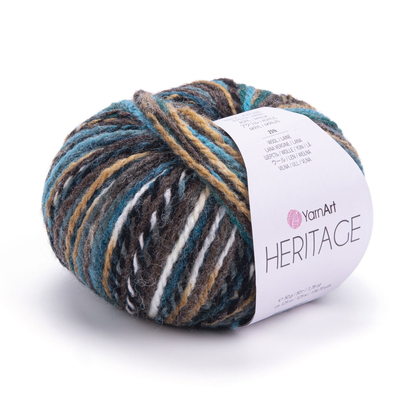 YarnArt Heritage Yarn – Soft Acrylic Wool Blend, Worsted Weight, 100g Skein, Cozy Knitting Yarn for Sweaters, Scarves & Crochet Projects