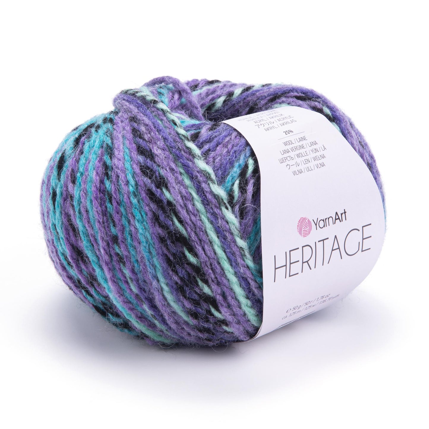 YarnArt Heritage Yarn – Soft Acrylic Wool Blend, Worsted Weight, 100g Skein, Cozy Knitting Yarn for Sweaters, Scarves & Crochet Projects