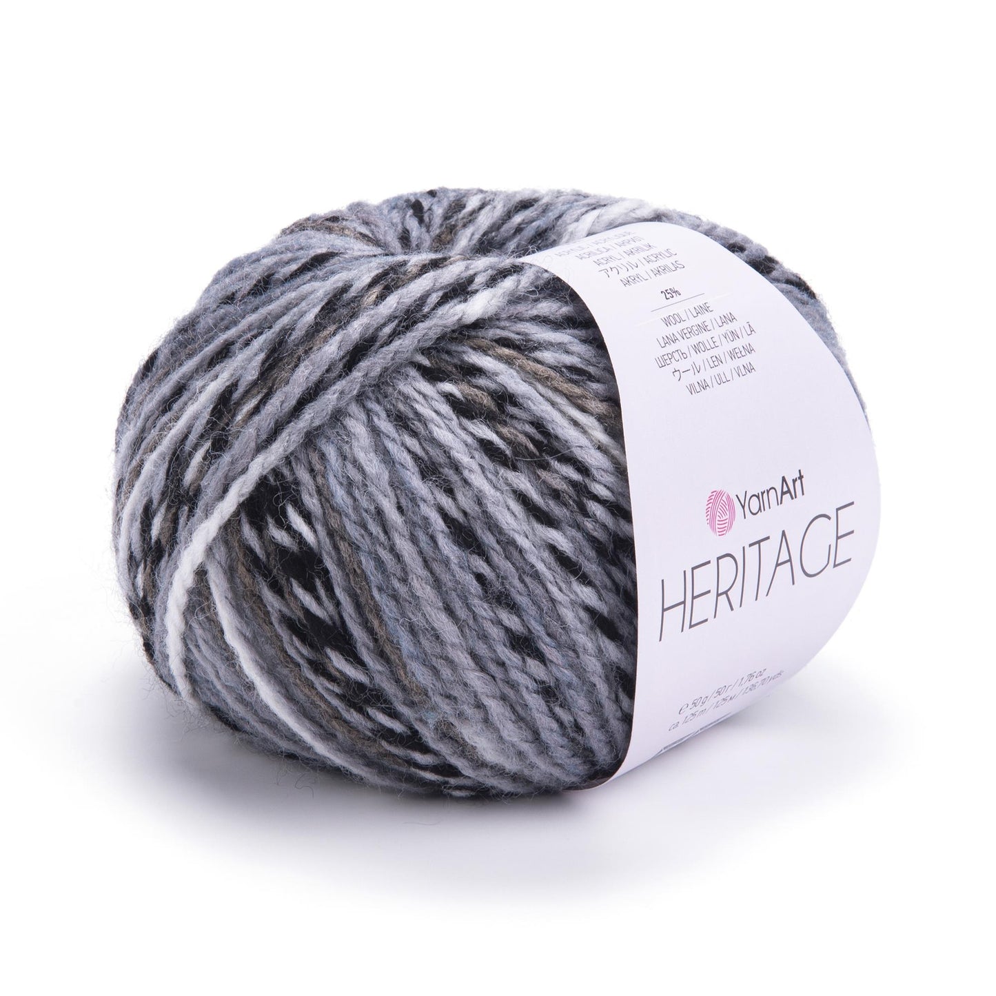YarnArt Heritage Yarn – Soft Acrylic Wool Blend, Worsted Weight, 100g Skein, Cozy Knitting Yarn for Sweaters, Scarves & Crochet Projects